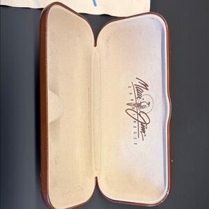 Maui Jim Glasses Case Brown and Cream